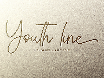 Youth Line background branding design easter illustration lettering love monoline monoline script motherday new script spring summer typography vector