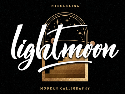 Lightmoon background challigraphy design graphic design illustration lettering logo love lovely new