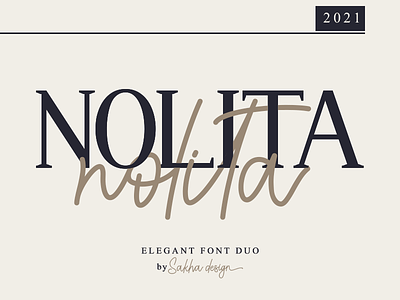 Nolita background challigraphy design fontduo invitation logo lovely new serif