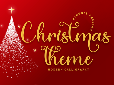 Christmas Theme background challigraphy christmas design illustration lettering logo love lovely