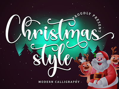 Christmas Style background challigraphy christmas design illustration lettering logo love lovely new