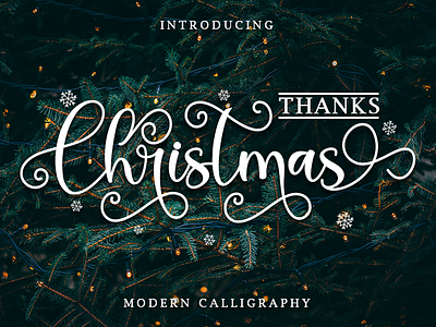 Thanks Christmas background challigraphy christmas design illustration lettering logo love lovely new