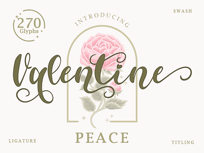 Valentine Peace background challigraphy design lettering love lovely new valentine valentines day