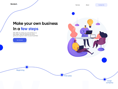 Landin page for Bandech. design design landing page landing page landingpage minimal ui ux web web ui webdesign