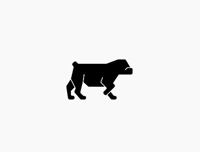 Bulldog Logo animation annimal logo branding dog graphic design icon minimal minimal logo minimals