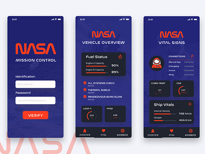 Nasa Mission Control Concept App