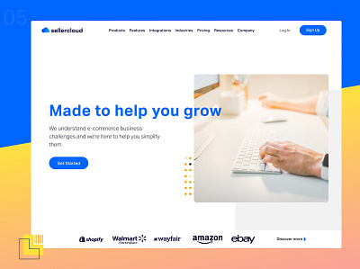 SellerCloud Home Page Redesign design ecommerce ecommerce design figmadesign ui ux webdesign