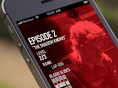 Dexter Gamified App for Showtime dashboard design gamification mobile responsive social tv ui ux
