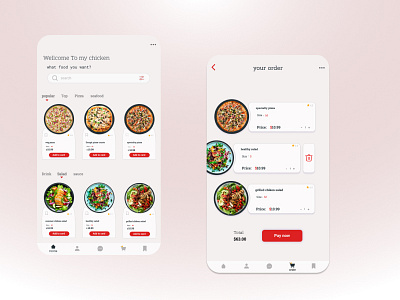 food order app design