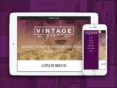 Vintage Glam | Mobile and Tablet