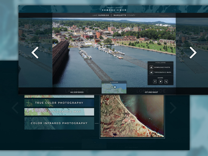 Shoreviewer UI WIP web branding map ux ui wip