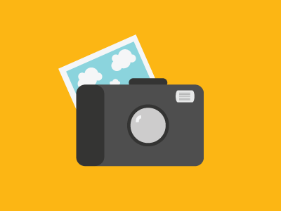Camera camera design flat icon illustrator ui vector