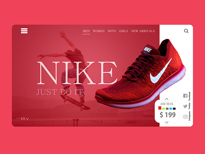 Nike Ecommerce-Website design ui ux web
