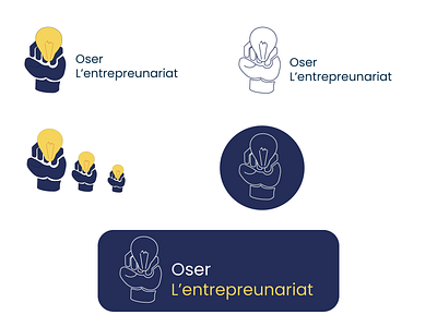 Oser l'entreprenariat branding logo