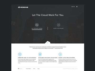 Landing gateway homepage minimal responsive two markets ui ux website design