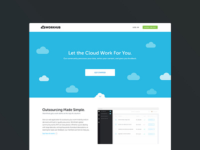 WorkHub redesign photoshop responsive ui ux web design