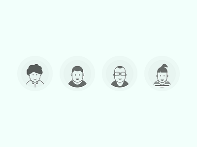 Avatars avatar avatars character icon illustration people person user web
