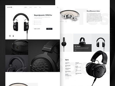 Headphones headphones music product shop ui web