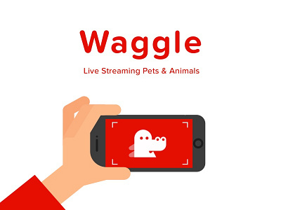 Waggle app illustration marketing pets