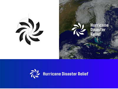 Hurricane Disaster Relief branding design flat graphic design illustration illustrator logo minimal vector web