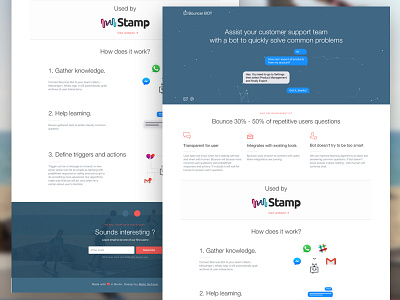 Bouncerbot.io Landing Page bot customer support landing page