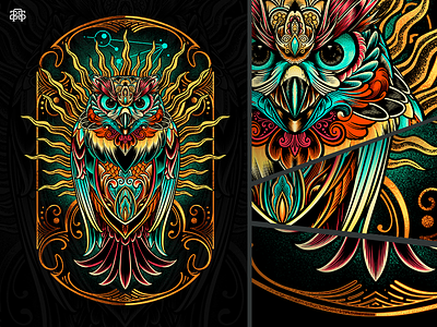 Sowl Keeper clothing constillation dreamchatcher geometrical illustration keeper owl soul symmetrical tshirt wacom