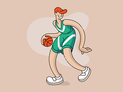 basketball player illustration