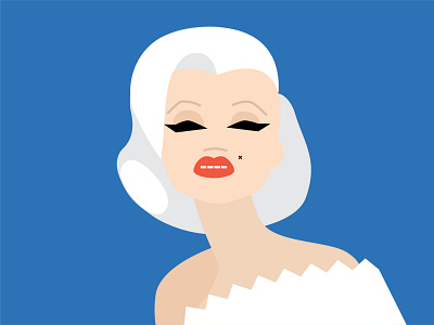 Marilyn Monroe illustration vector