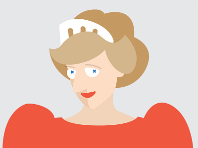 Princess Diana illustration vector