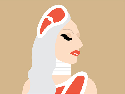 Lady Gaga illustration vector