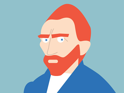 Vincent van Gogh illustration vector