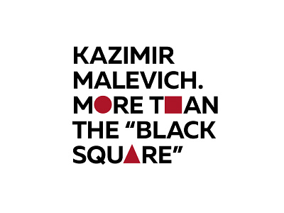 Kazimir Malevich. More than the Black Square. Exhibition project branding logo