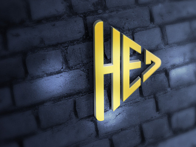 Company Name: HEJ branding flat illustration logo