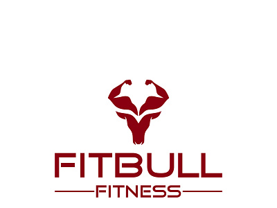 Fitbullfitness bodybuilder branding bull logo fitness logo flat gym logo logo logo designer minimal typography