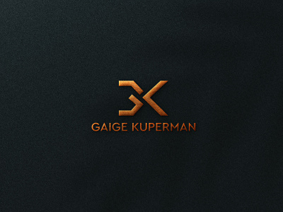 GK branding flat gk logo minimal vector