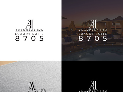 AMANDAMS INN adventure logo branding hotel logo icon logo mountain logo restaurant logo seas logo travel logo