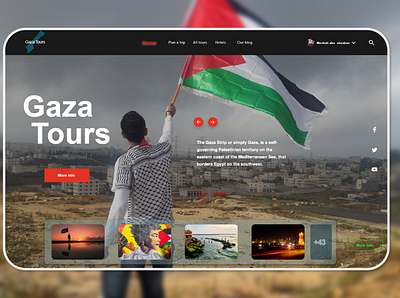 Gaza tours art design gaza icon illustration ui ux vector web website