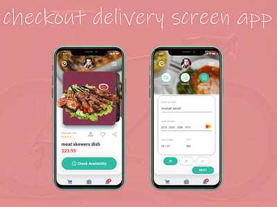 UI/UX CHECKOUT DELIVERY SCREEN APP adobe xd app art checkout design design app ui uidesign uiux ux uxdesign