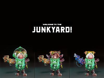 3D Junkyard Dogs in Netvrk metaverse. Soon 3d design dog dogs dogsnft junkyard dogs jydnft metaverse netvrk