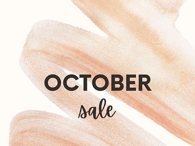 October Sale Aesthetic Earthy Tones Instagram Post advertising branding design graphic design illustration modern poster design typography ui unique flyer design