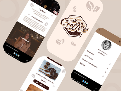 coffee app app logo ui ux uxdesign web website