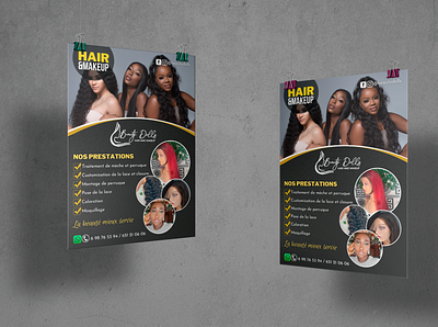 Hairstylist A5 flyer a5 flyer banner design branding canva canva templates design flyer design flyers graphic design hairstylist