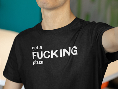 get a fucking pizza black and white design friday friends fun funny get a pizza gift graphic humor illustration pizza quote quotes shop t shirt t shirt design tshirt typographic typography