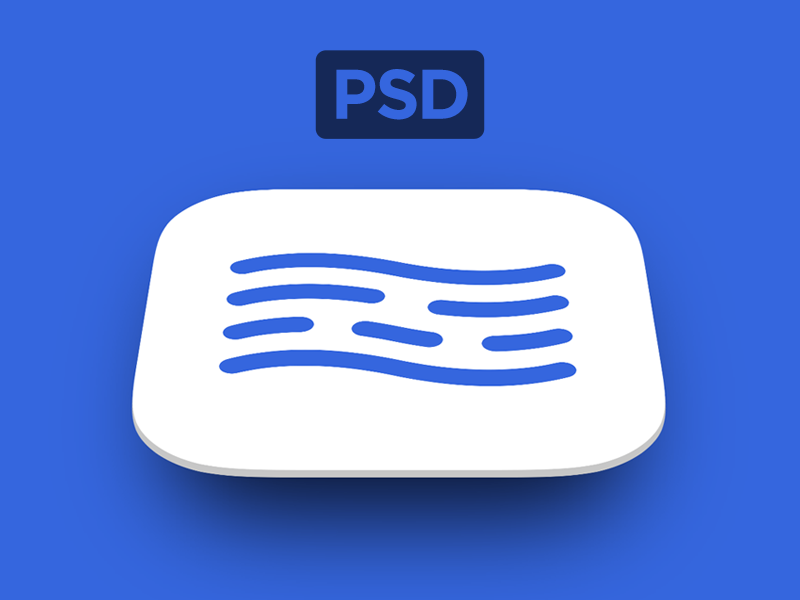 Download Free App Store Icon PSD Template from @inBudgetApp by ... PSD Mockup Templates