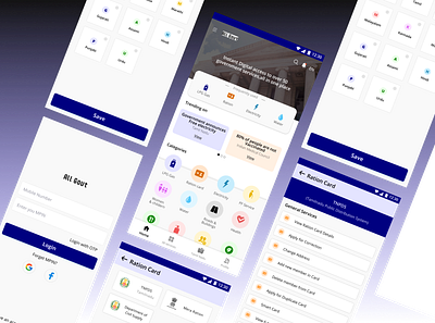 Government digital app concept for rural areas design figma mobile app design ui ux ui design