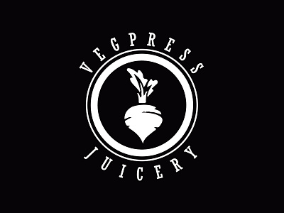 Vegpress Juicery Logo art design illustrator logo logo design