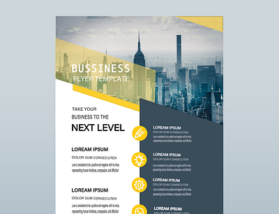 business flyer template 52683 4095 art design flyer design graphic design illustration illustrator logo type typography vector web