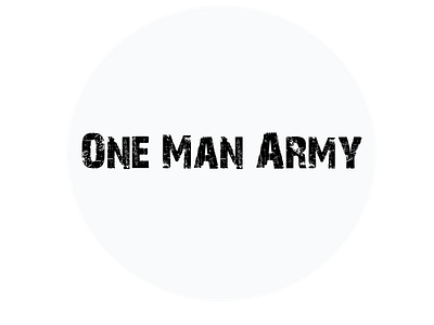 This is the Profile Picture of my YouTube channel, One_Man_Army art branding design graphic design illustration illustrator logo