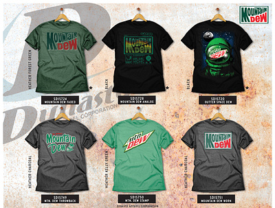 Mountain Dew Tee Shirt Collection