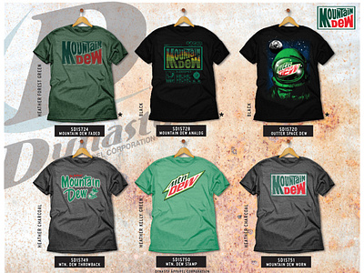 Mountain Dew Tee Shirt Collection